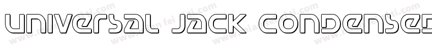 Universal Jack Condensed Ital Conde字体转换